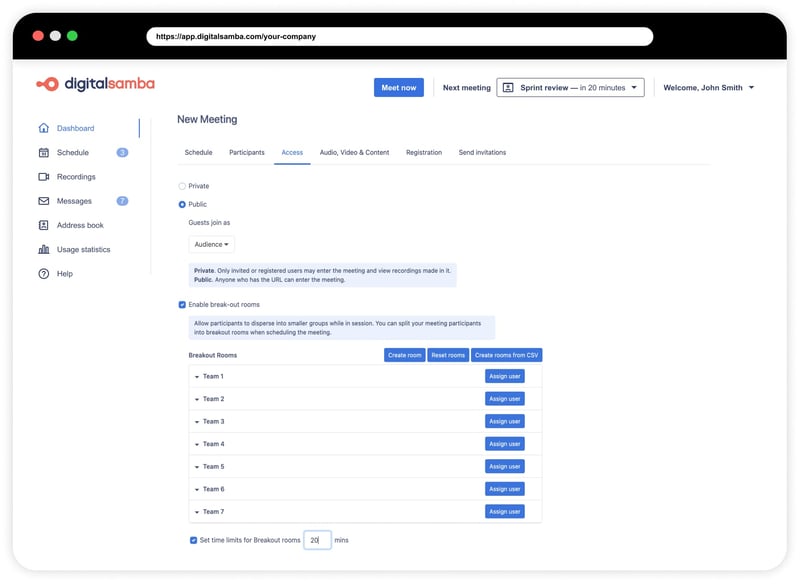 Digital Samba - Breakout rooms time limits-min
