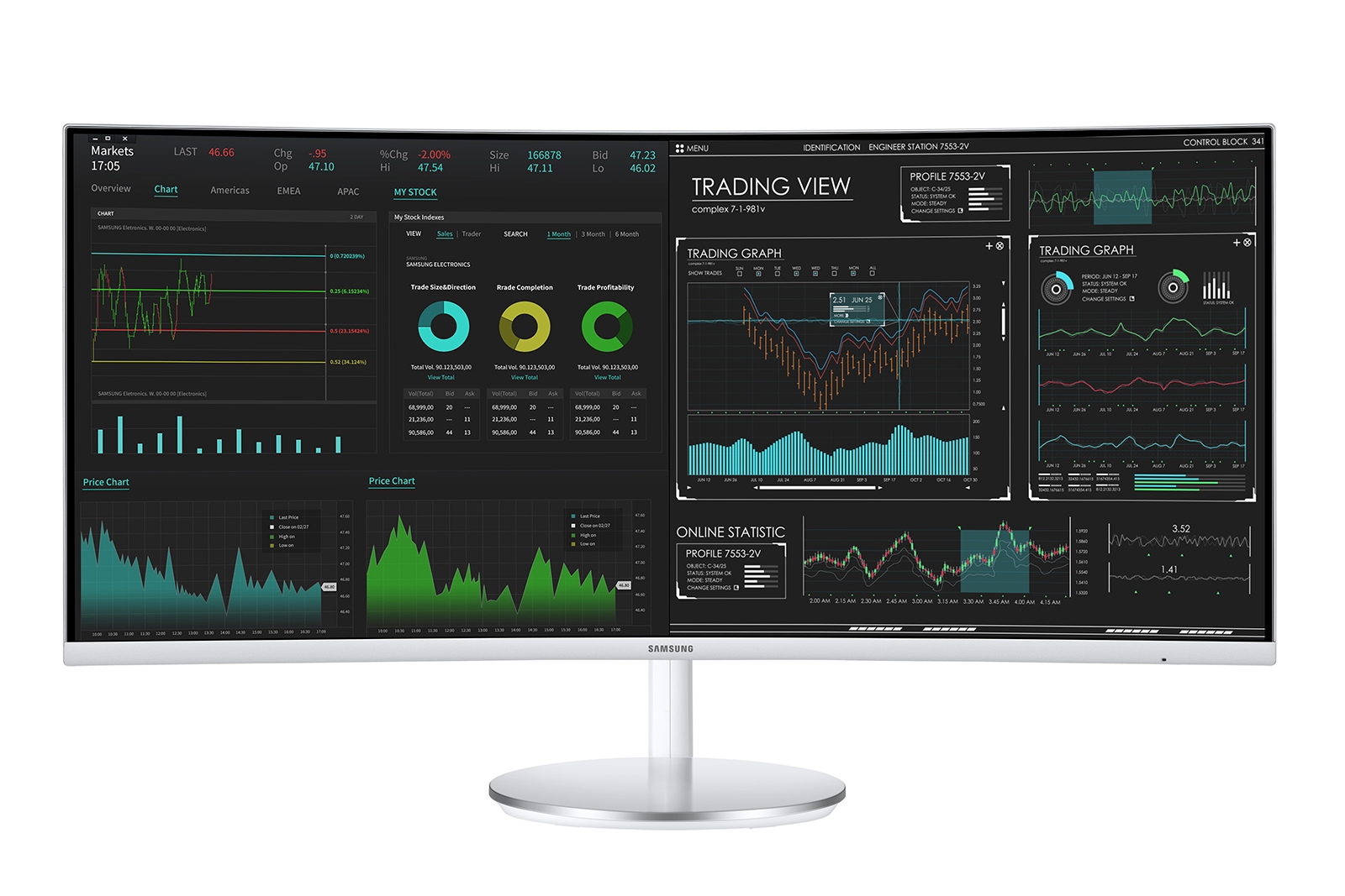 Samsung CJ791 QLED curved monitor